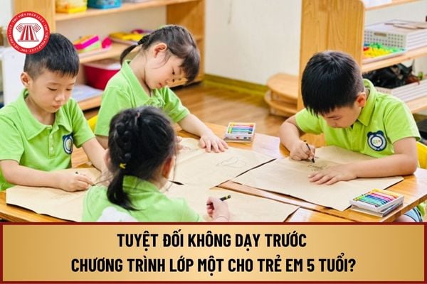 Tuyệt đối không dạy trước chương trình lớp một cho trẻ em 5 tuổi dưới mọi hình thức từ 29/8/2024 có đúng không?