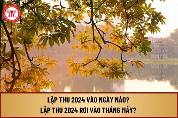 Lập thu 2024 vào ngày nào? Lập thu 2024 rơi vào tháng mấy? Lập thu 2024 có phải là ngày nghỉ lễ của Việt Nam không?