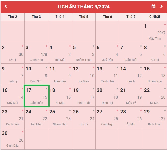 What date is the MidAutumn Festival 2024 in Vietnam? What are