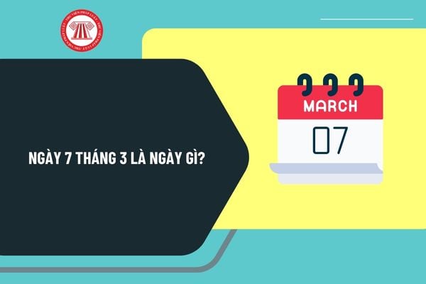 Ngày 7 tháng 3 là ngày gì? Ngày 7 tháng 3 năm 2025 là ngày bao nhiêu âm? Ngày 7 3 2025 là thứ mấy trong tuần?