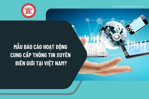 Mẫu báo cáo hoạt động cung cấp thông tin xuyên biên giới tại Việt Nam áp dụng từ ngày 25/12/2024 như thế nào?