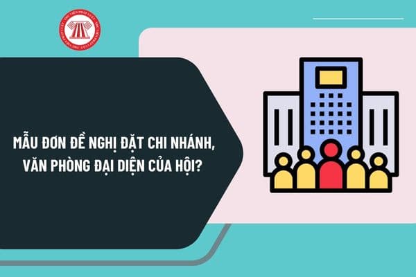 Mẫu đơn đề nghị đặt chi nhánh, văn phòng đại diện của Hội mới nhất theo Nghị định 126 như thế nào? 