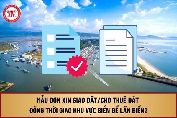 Mẫu Đơn xin giao đất/cho thuê đất đồng thời giao khu vực biển để lấn biển từ 1/8/2024 như thế nào?