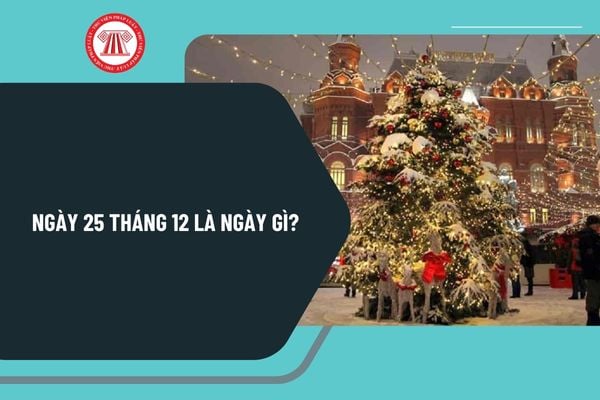 Ngày 25 tháng 12 là ngày gì? Ngày 25 tháng 12 năm 2024 là thứ mấy? Ngày 25 tháng 12 là ngày mấy âm lịch?