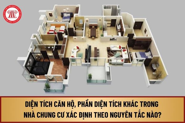 Diện tích căn hộ, phần diện tích khác trong nhà chung cư từ 1/8/2024 được xác định theo nguyên tắc nào?