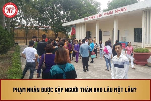 Phạm nhân được gặp người thân bao lâu một lần? Thủ tục thăm gặp phạm nhân được thực hiện như thế nào?