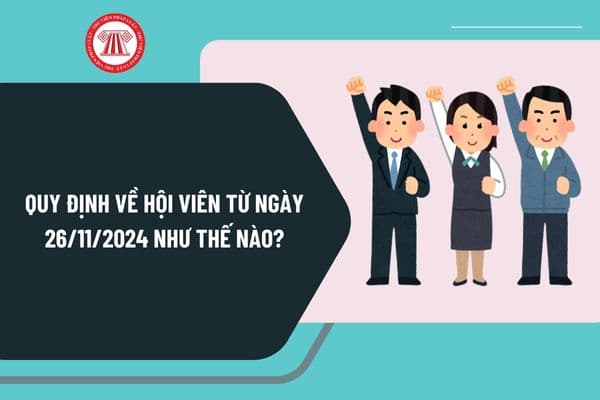 Quy định về Hội viên từ ngày 26/11/2024 như thế nào? Thời gian đại hội thành lập như thế nào?