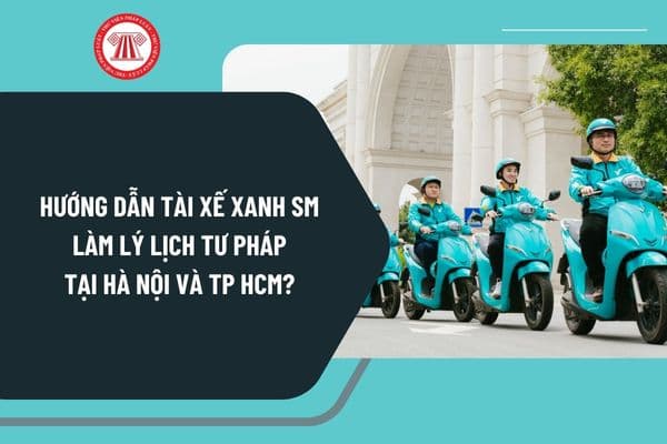 Hướng dẫn Tài xế Xanh SM làm lý lịch tư pháp tại Hà Nội và TP HCM? Cấp phiếu lý lịch tư pháp chạy Xanh SM phí bao nhiêu?