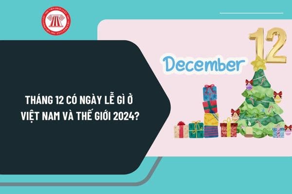 Các ngày lễ trong tháng 12 năm 2024? Tháng 12 có ngày lễ gì ở Việt Nam và thế giới năm 2024?