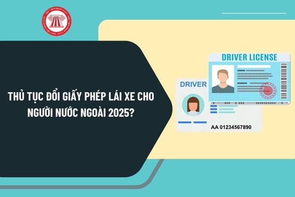 Thủ tục đổi giấy phép lái xe cho người nước ngoài 2025? Yêu cầu đối với việc đổi giấy phép lái xe của nước ngoài ra sao?