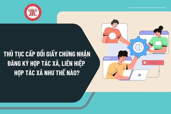 Thủ tục cấp đổi Giấy chứng nhận đăng ký hợp tác xã, liên hiệp hợp tác xã theo Quyết định 1739 thực hiện như thế nào?