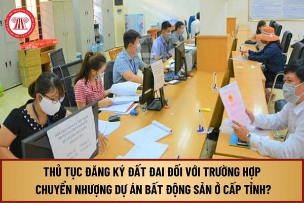 Thực hiện thủ tục Đăng ký đất đai đối với trường hợp chuyển nhượng dự án bất động sản ở cấp tỉnh từ 1/8/2024 ra sao?