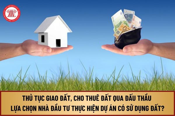 Thủ tục giao đất, cho thuê đất thông qua đấu thầu lựa chọn nhà đầu tư thực hiện dự án có sử dụng đất ở cấp tỉnh ra sao?