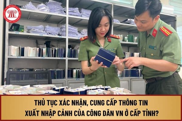 Thủ tục xác nhận, cung cấp thông tin liên quan đến xuất nhập cảnh của công dân Việt Nam ở cấp tỉnh từ 9/8/2024 như thế nào?