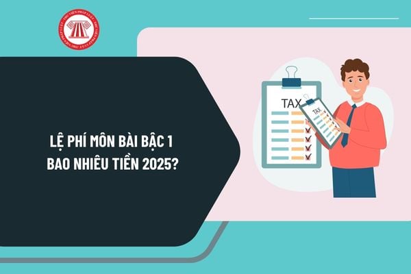 Lệ phí môn bài bậc 1 bao nhiêu tiền 2025? Những trường hợp nào được miễn nộp thuế môn bài 2025?