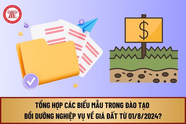 Tổng hợp các biểu mẫu trong đào tạo bồi dưỡng nghiệp vụ về giá đất từ ngày 01/8/2024 như thế nào?