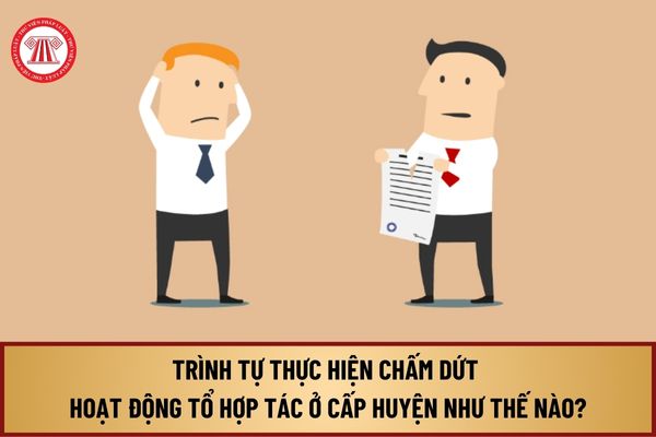 Trình tự thực hiện chấm dứt hoạt động tổ hợp tác từ ngày 13/8/2024 ở cấp huyện như thế nào?