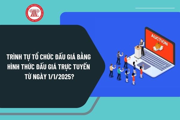 Trình tự tổ chức đấu giá bằng hình thức đấu giá trực tuyến từ ngày 1/1/2025 theo Nghị định 172 như thế nào?