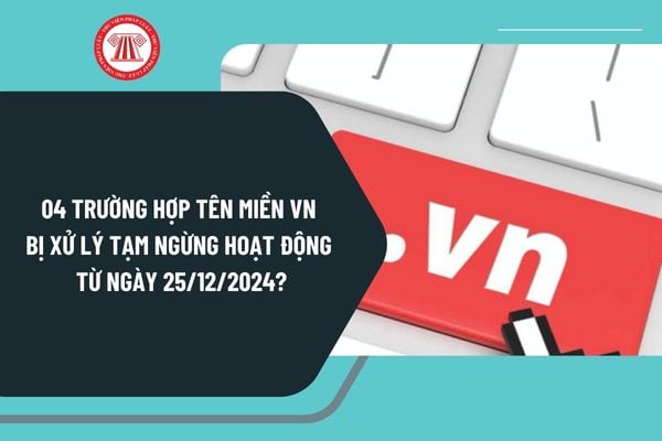 04 Trường hợp tên miền vn bị xử lý tạm ngừng hoạt động từ ngày 25/12/2024 tại Nghị định 147 như thế nào?