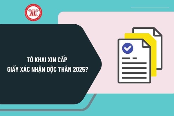 Tờ khai xin cấp Giấy xác nhận độc thân 2025? Tải về mẫu tờ khai xin cấp Giấy xác nhận độc thân 2025 ở đâu?