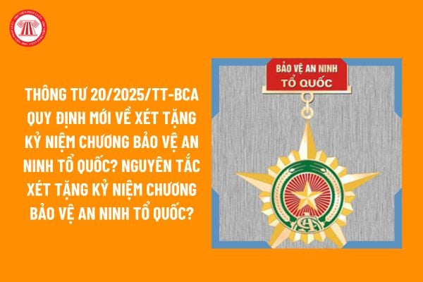 Thông tư 20/2025/TT-BCA quy định mới về xét tặng Kỷ niệm chương Bảo vệ an ninh Tổ quốc? Tải về Thông tư 20/2025/TT-BCA?