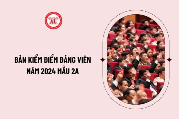 Bản kiểm điểm Đảng viên năm 2024 mẫu 2A đối với cá nhân không giữ chức lãnh đạo, quản lý? Cách viết bản kiểm điểm Đảng viên mẫu 2A?