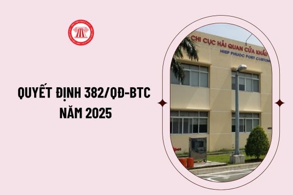 Quyết định 382/QĐ-BTC năm 2025 cơ cấu tổ chức của Cục Hải quan? Danh sách 20 chi cục Hải quan trên toàn quốc?