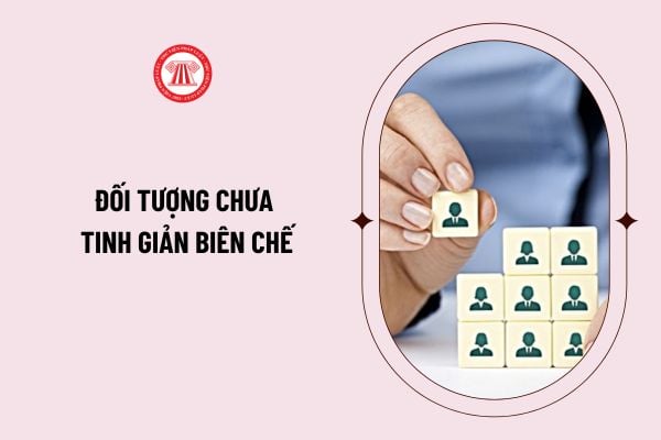 Đối tượng chưa tinh giản biên chế? Định hướng sắp xếp với CBCCVC không giữ chức danh lãnh đạo, quản lý khi thực hiện sắp xếp tổ chức bộ máy hành chính?