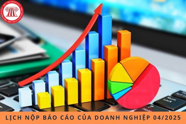 lịch nộp báo cáo của doanh nghiệp trong tháng 04/2025