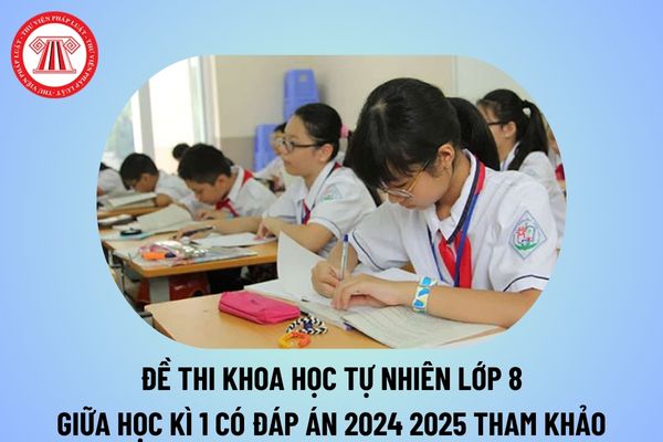 Đề thi Khoa học tự nhiên lớp 8 giữa học kì 1 có đáp án năm học 2024 2025? Đề kiểm tra giữa kì 1 KHTN 8 kèm đáp án tham khảo?