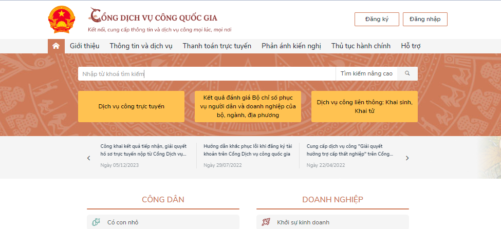 Hướng dẫn nộp báo cáo tình hình sử dụng lao động 6 tháng cuối năm trên Cổng dịch vụ công