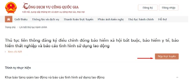 Hướng dẫn nộp báo cáo tình hình sử dụng lao động 6 tháng cuối năm trên Cổng dịch vụ công?