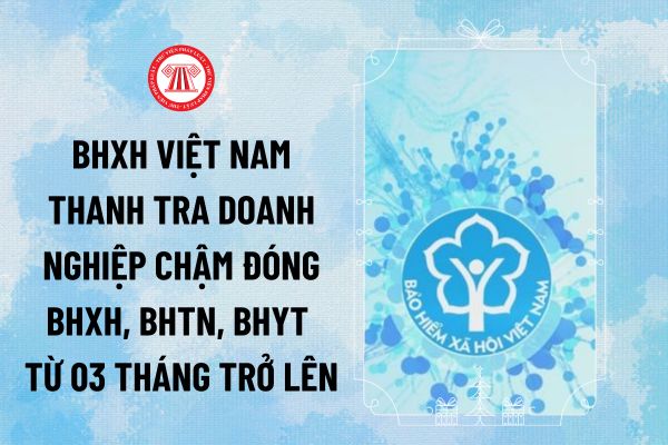 BHXH Việt Nam thanh tra doanh nghiệp chậm đóng BHXH, BHTN, BHYT từ 03 tháng trở lên năm 2025 đúng không?