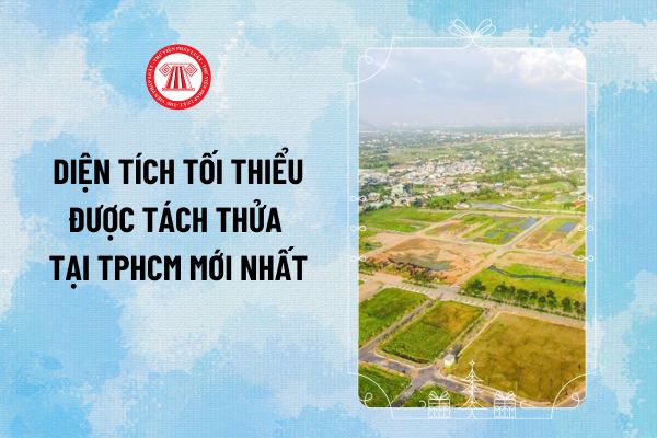 Diện tích tối thiểu được tách thửa tại TPHCM mới nhất từ 2024 theo Quyết định 100/2024/QĐ-UBND ra sao?