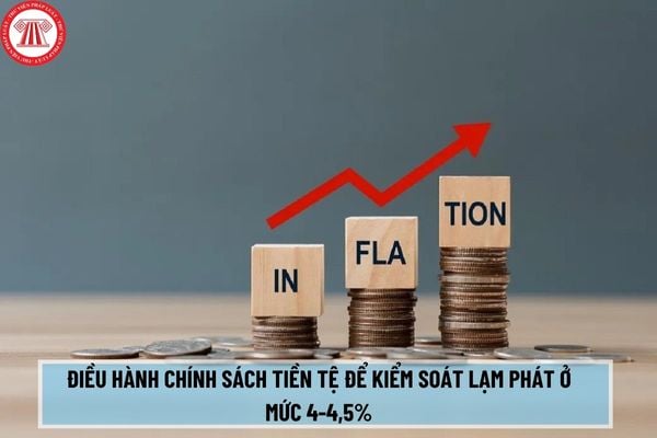 Điều hành chính sách tiền tệ để kiểm soát lạm phát ở mức 4-4,5% được quy định thế nào trong Chỉ thị 01/CT-NHNN 2023?