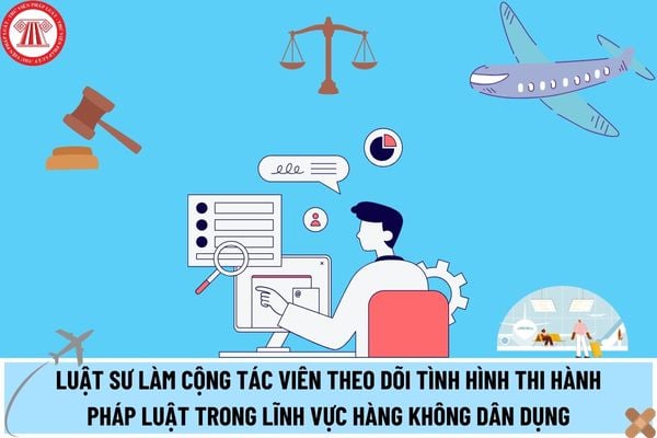 Luật sư tham gia làm cộng tác viên theo dõi tình hình thi hành pháp luật trong lĩnh vực hàng không dân dụng bằng những hình thức nào?