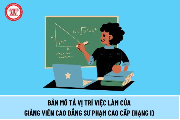 Bản mô tả vị trí việc làm của Giảng viên cao đẳng sư phạm cao cấp (hạng I) như thế nào theo quy định từ ngày 15/5/2024?