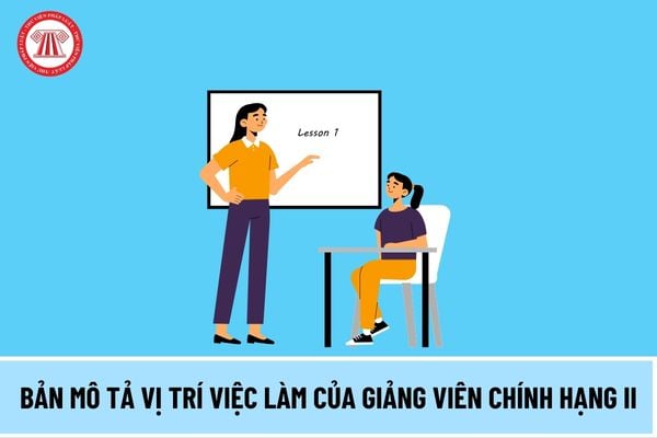 Bản mô tả vị trí việc làm của Giảng viên chính Hạng II như thế nào theo quy định từ ngày 15/5/2024?