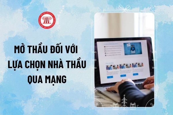 Mở thầu đối với lựa chọn nhà thầu qua mạng từ 2025 phải đăng tải thông tin gì lên Hệ thống mạng đấu thầu quốc gia?