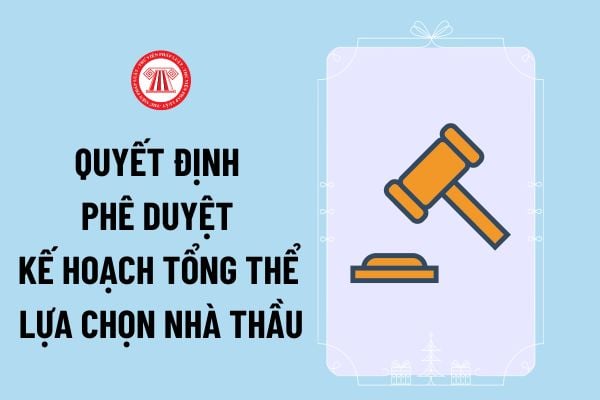 Mẫu số 01C mẫu Quyết định phê duyệt kế hoạch tổng thể lựa chọn nhà thầu theo Thông tư 06/2024/TT-BKHĐT ra sao?