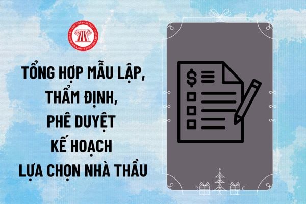 Tổng hợp mẫu lập, thẩm định, phê duyệt kế hoạch lựa chọn nhà thầu mới nhất theo Thông tư 22/2024 ra sao?