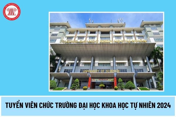 Chỉ tiêu tuyển viên chức trường Đại học Khoa học tự nhiên, ĐHQG-HCM năm 2024 như thế nào? 