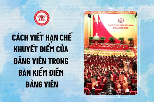 Cách viết hạn chế khuyết điểm của Đảng viên trong bản kiểm điểm Đảng viên năm 2024 mới nhất chi tiết?