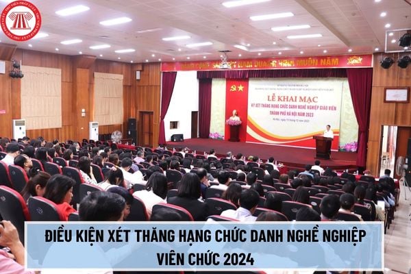 Để được xét thăng hạng chức danh nghề nghiệp viên chức cần đáp ứng những điều kiện, yêu cầu gì năm 2024?