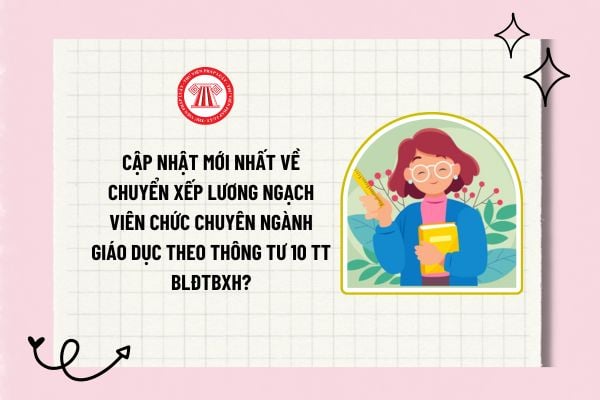 Cập nhật mới nhất về chuyển xếp lương ngạch viên chức chuyên ngành giáo dục theo Thông tư 10 TT BLĐTBXH?