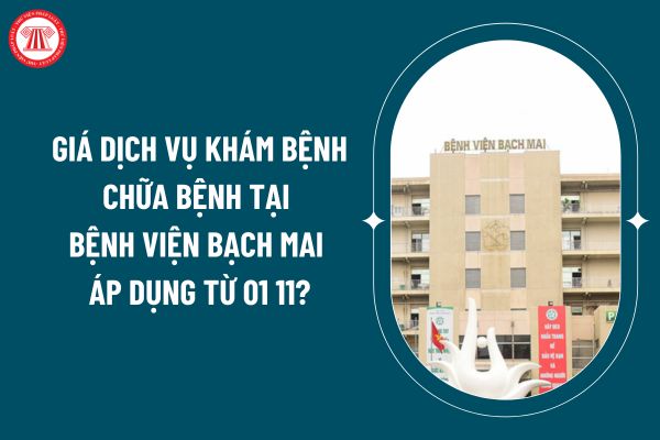 Giá dịch vụ khám bệnh chữa bệnh tại Bệnh viện Bạch Mai áp dụng từ 01 11 theo Quyết định 3220 như thế nào? (Hình từ internet)