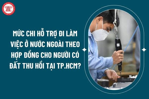 Mức chi hỗ trợ đi làm việc ở nước ngoài theo hợp đồng cho người có đất thu hồi tại TP.HCM theo Quyết định 98/2024? (Hình từ internet)