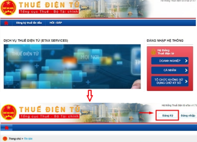 hướng dẫn đăng ký tài khoản nộp thuế