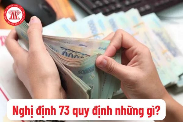 Nghị định 73 quy định những gì? Thực hiện chế độ tiền thưởng trên cơ sở kết quả đánh giá, xếp loại mức độ hoàn thành nhiệm vụ đối với những ai?