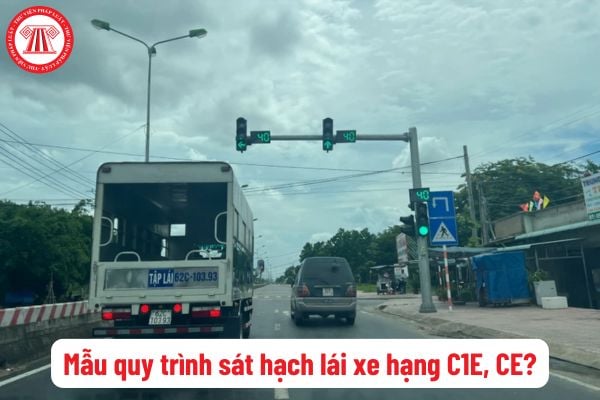 Tải mẫu quy trình sát hạch lái xe hạng C1E, CE mới nhất? Quy định về tiêu chuẩn kỹ thuật sân tập lái dùng để sát hạch lái xe?